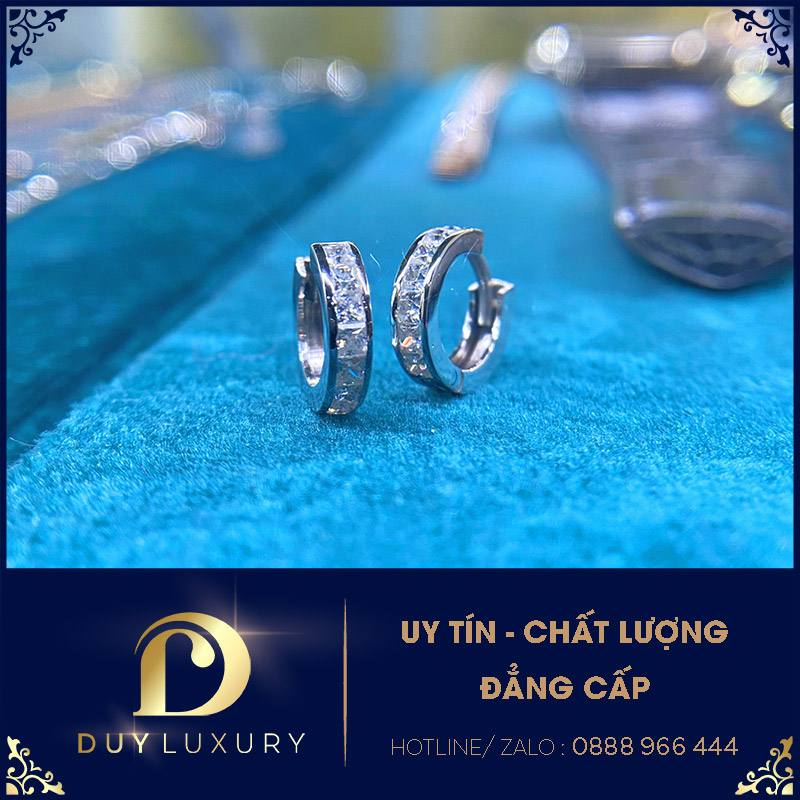 Bông Tai Nữ Vàng Trắng 10k 14k 18k DL0028